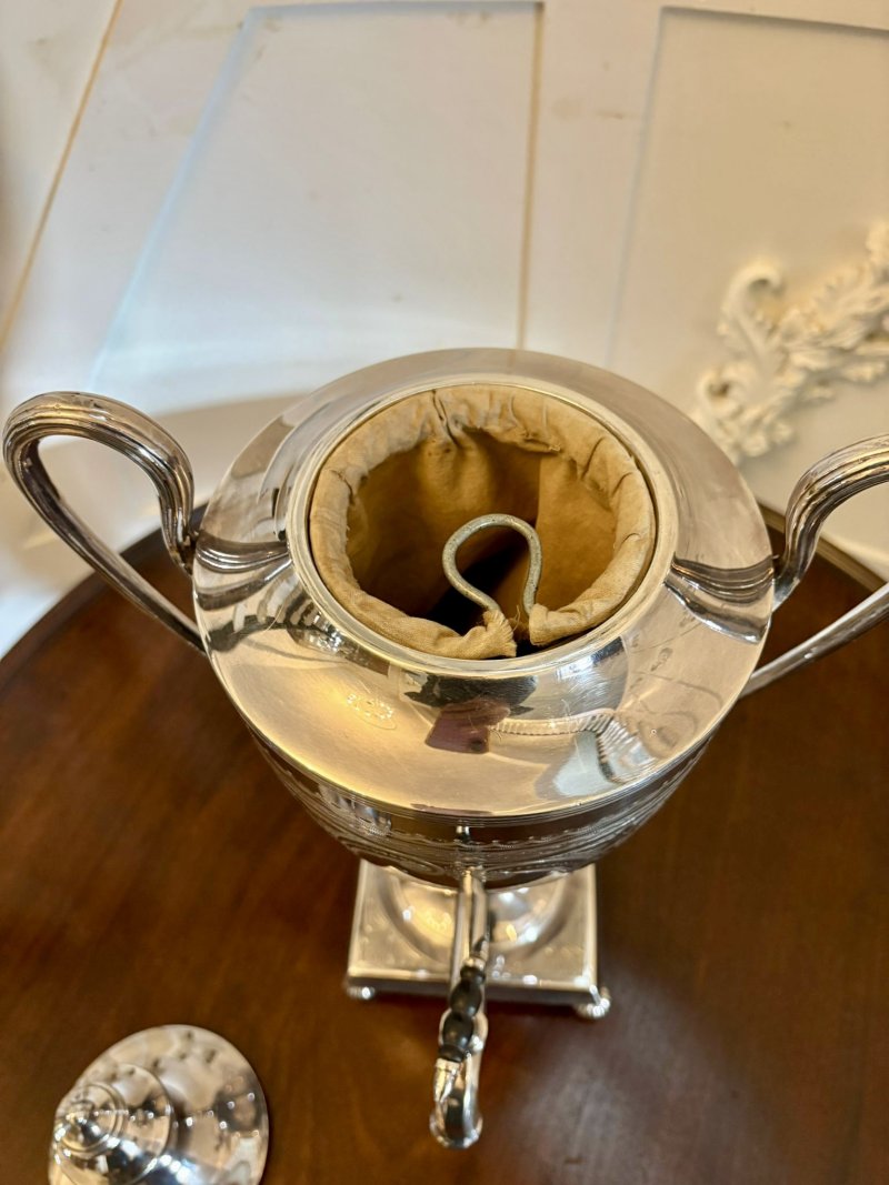 Antique Victorian Walker & Hall Sheffield Silver Plated Tea Urn / Samovar With Tap - Image 11